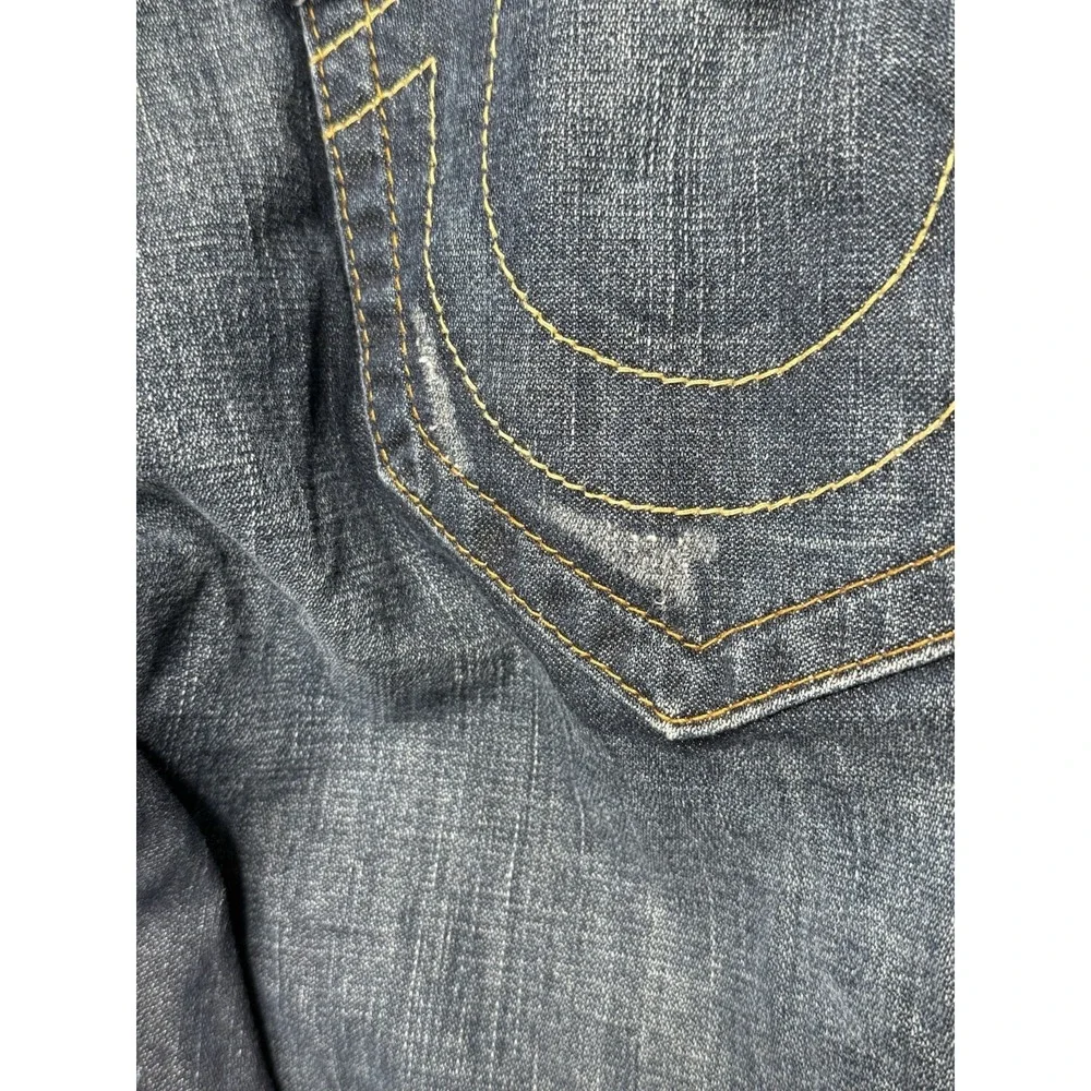 True Religion Jeans Mens Size 44x34 Geno SN Flap Slim‎ Blue Big & Tall Designer